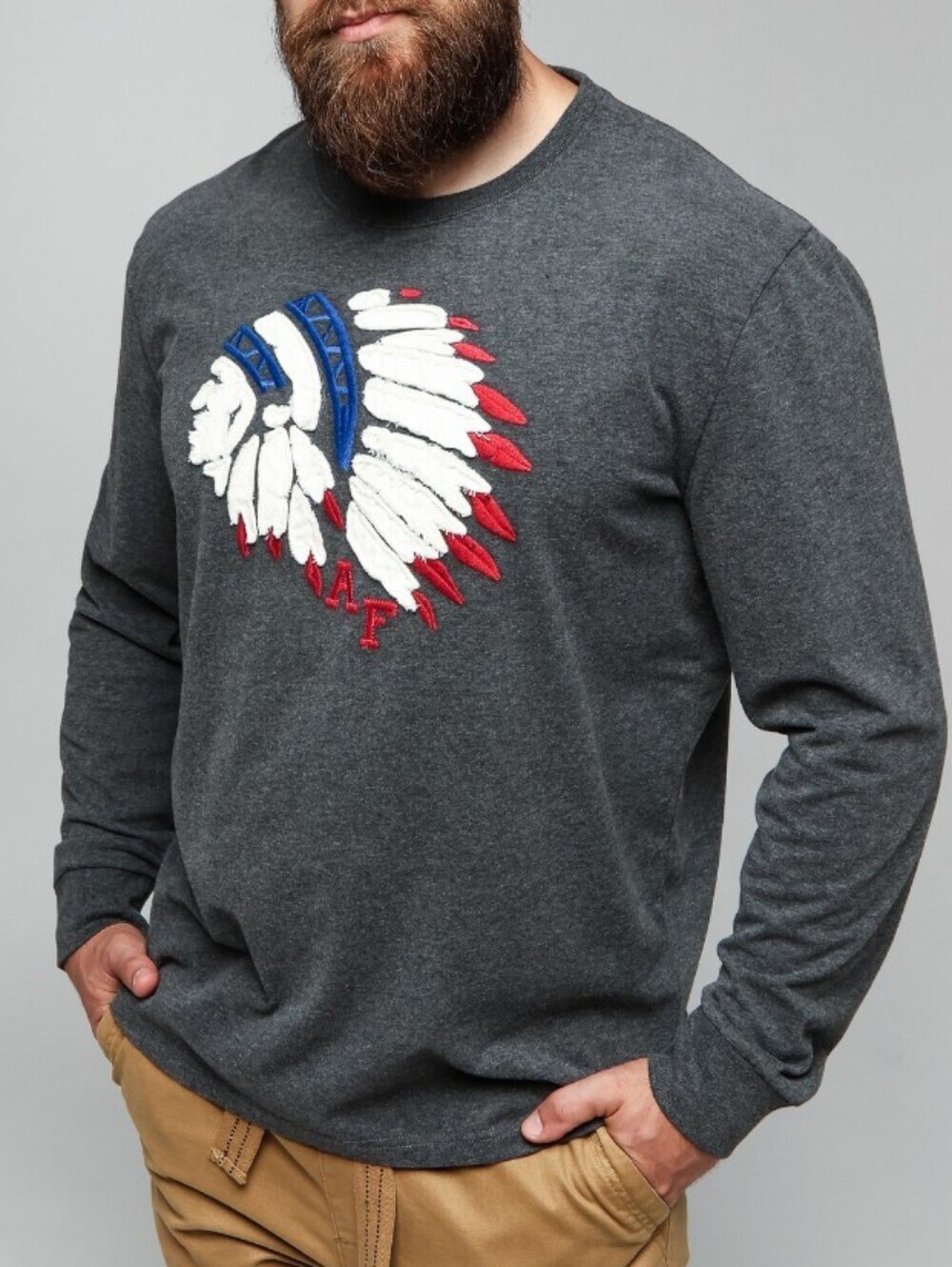 Abercrombie & Fitch Embroidered Long Sleeve Shirt